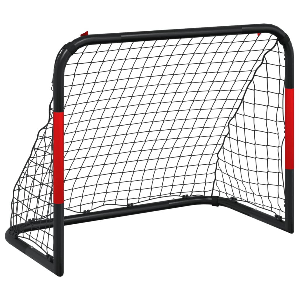 Soccer Goal with Net Red and Black 90x48x71 cm Steel