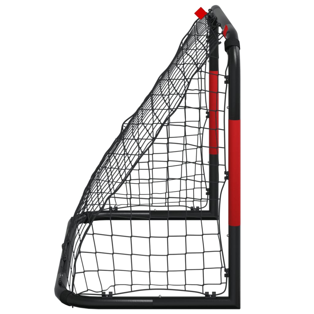 Soccer Goal with Net Red and Black 90x48x71 cm Steel