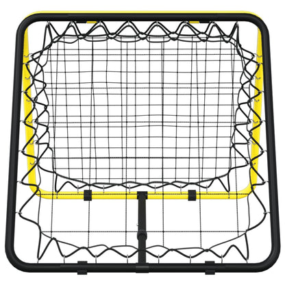 Football Rebounder Double Side Adjustable Yellow and Black Steel