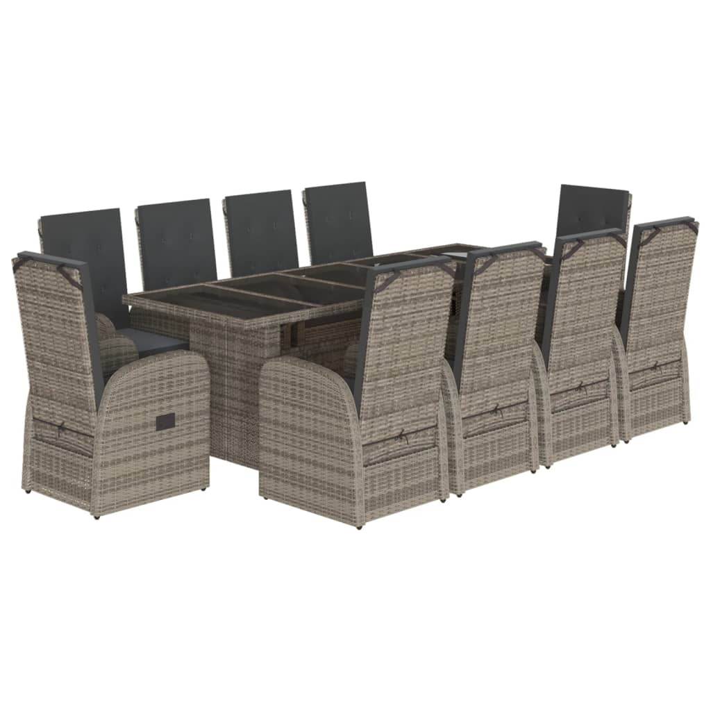 Garden Dining Set | Grey, Dark grey