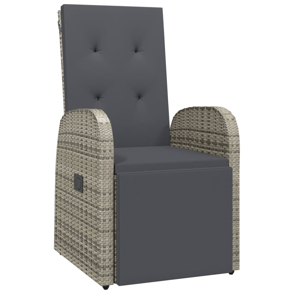 Garden Dining Set | Grey | PE Poly Rattan | 6-seater