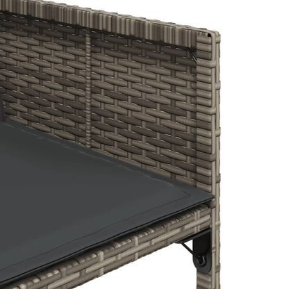 Garden Dining Set Grey, Brown, Dark Grey