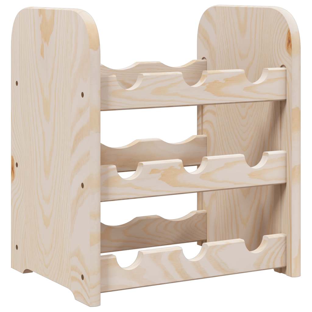 Wine Rack 33x25x37 cm Solid Wood Pine