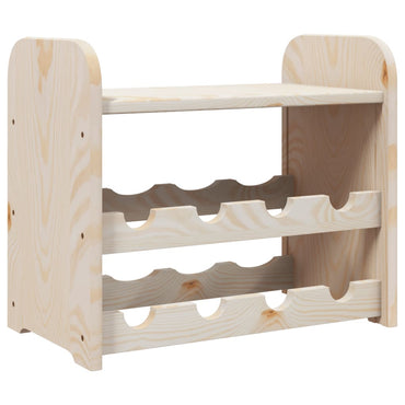 Wine Rack with Top Board 43x25x37 cm Solid Wood Pine