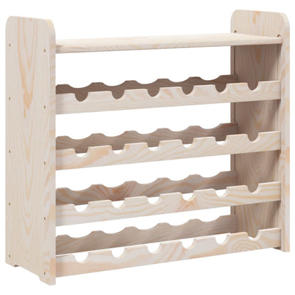 Wine Rack with Top Board 67.5x25x60 cm Solid Wood Pine