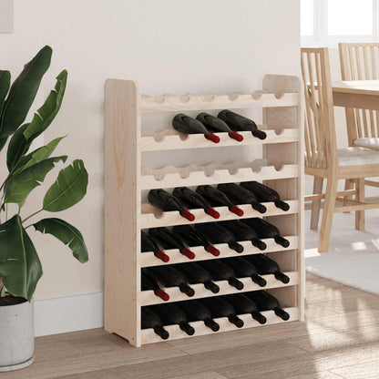 Wine Rack 67.5x25x87 cm Solid Wood Pine