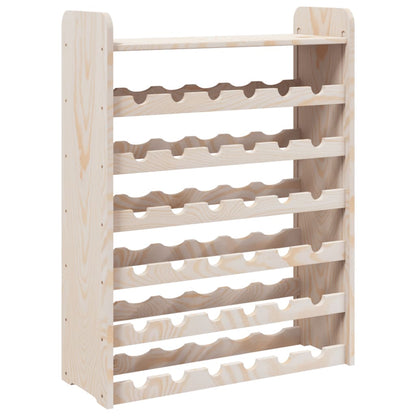 Wine Rack with Top Board 67.5x25x87 cm Solid Wood Pine