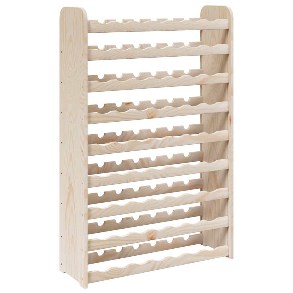 Wine Rack 72.5x25x111.5 cm Solid Wood Pine