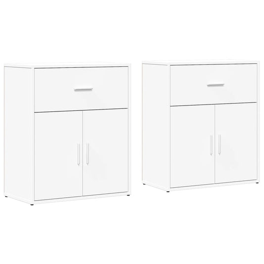 Sideboards 2 pcs White 60x31x70 cm Engineered Wood