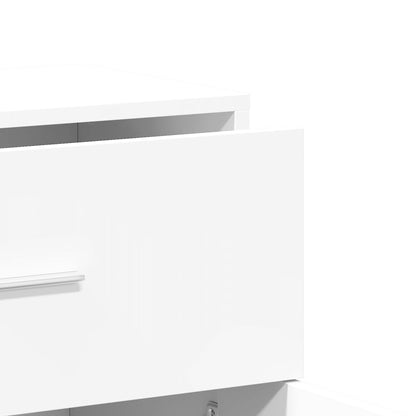 Sideboards 2 pcs White 60x31x70 cm Engineered Wood