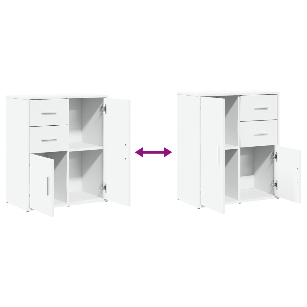 Sideboards 2 pcs White 60x31x70 cm Engineered Wood