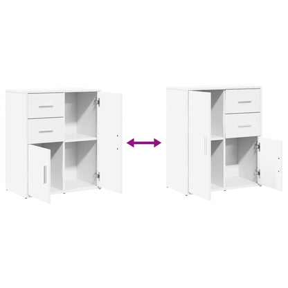 Sideboards 2 pcs White 60x31x70 cm Engineered Wood