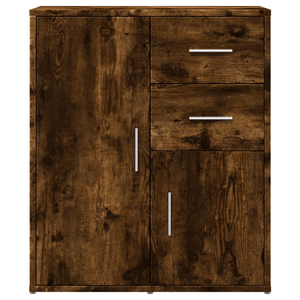 Sideboards 2 pcs Smoked Oak 60x31x70 cm Engineered Wood