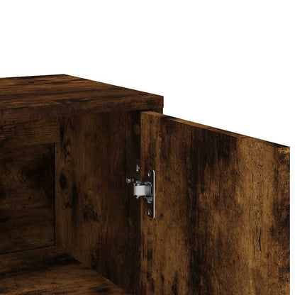 Sideboards 2 pcs Smoked Oak 60x31x84 cm Engineered Wood