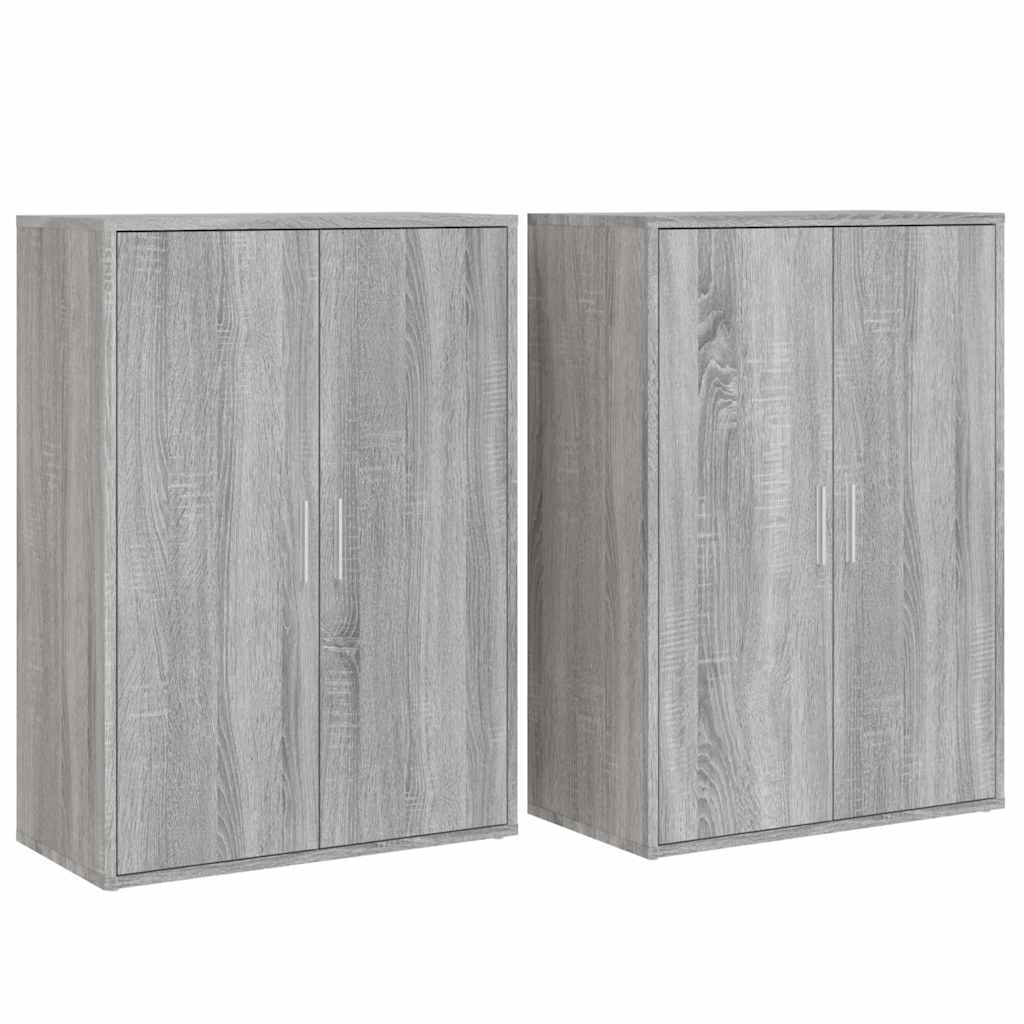Sideboards 2 pcs Grey Sonoma 60x31x84 cm Engineered Wood