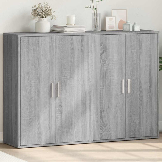 Sideboards 2 pcs Grey Sonoma 60x31x84 cm Engineered Wood
