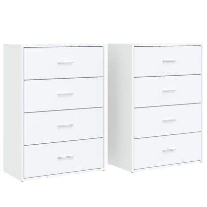 Sideboards 2 pcs White 60x31x84 cm Engineered Wood