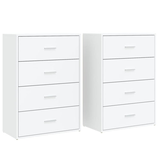 Sideboards 2 pcs White 60x31x84 cm Engineered Wood