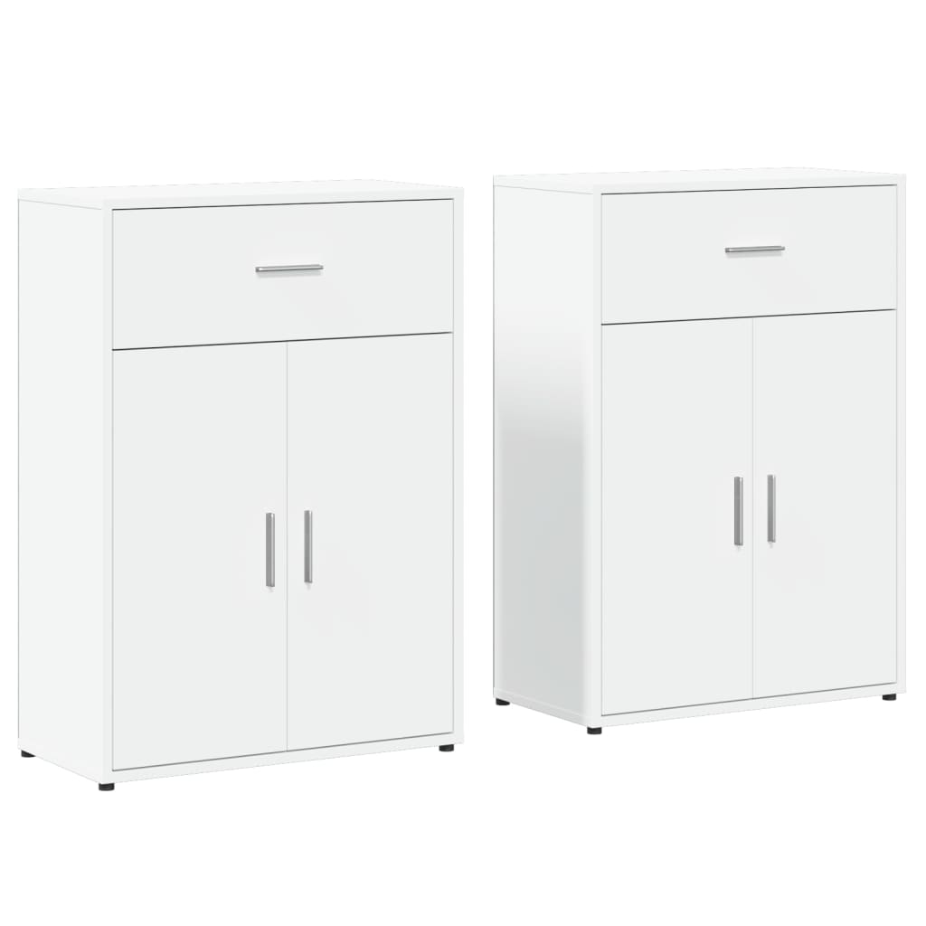 Sideboards 2 pcs White 60x30x84 cm Engineered Wood