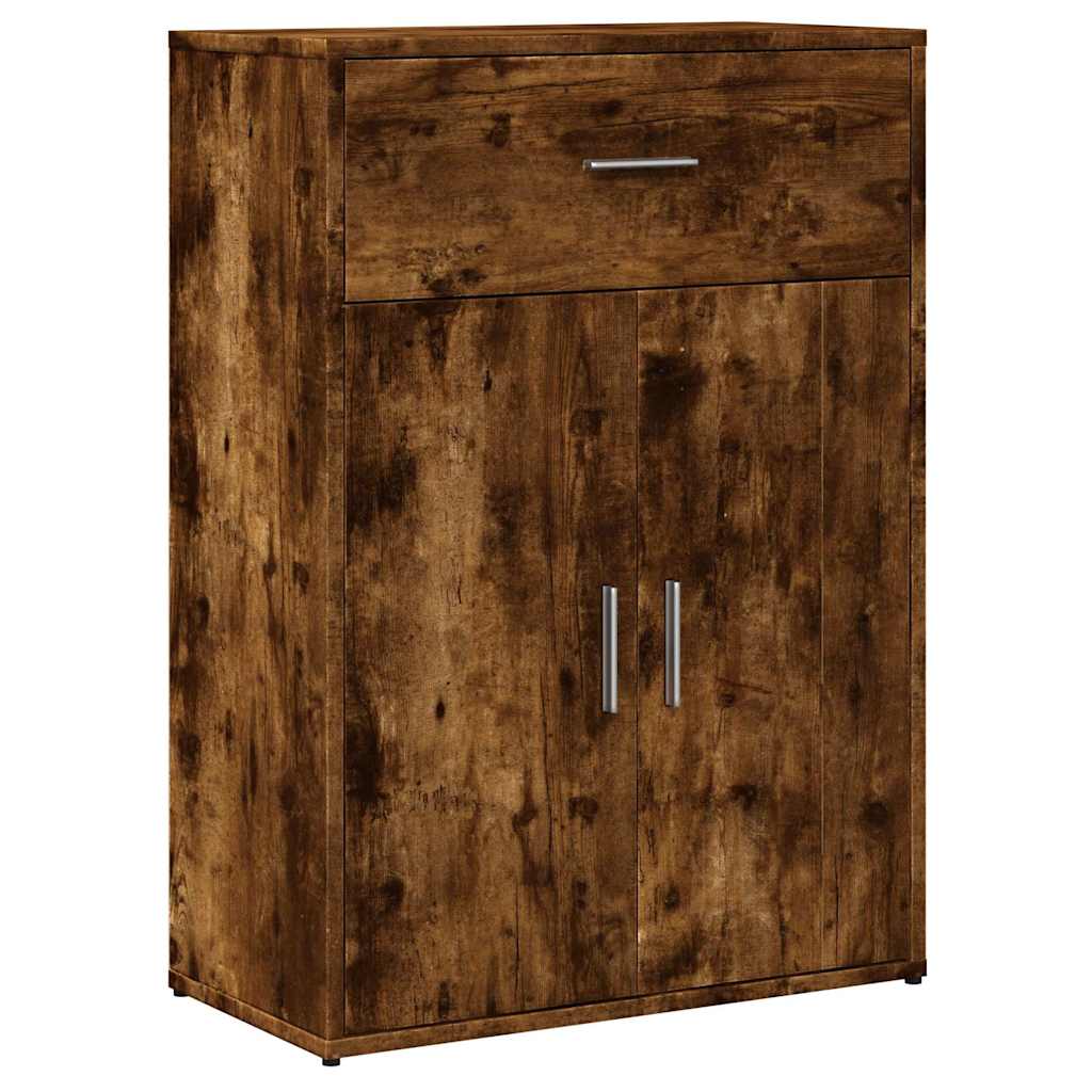 Sideboards 2 pcs Smoked Oak 60x30x84 cm Engineered Wood