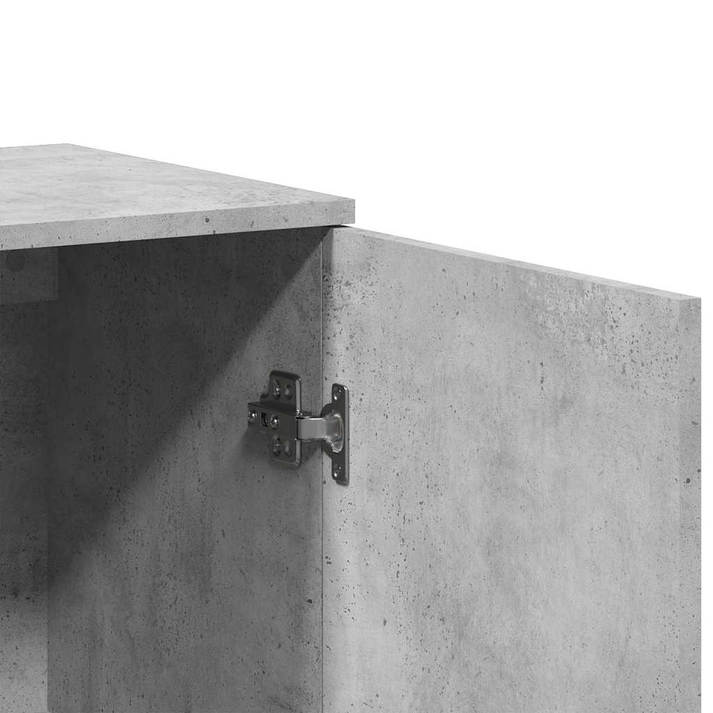 Sideboards 2 pcs Concrete Grey 79x38x80 cm Engineered Wood