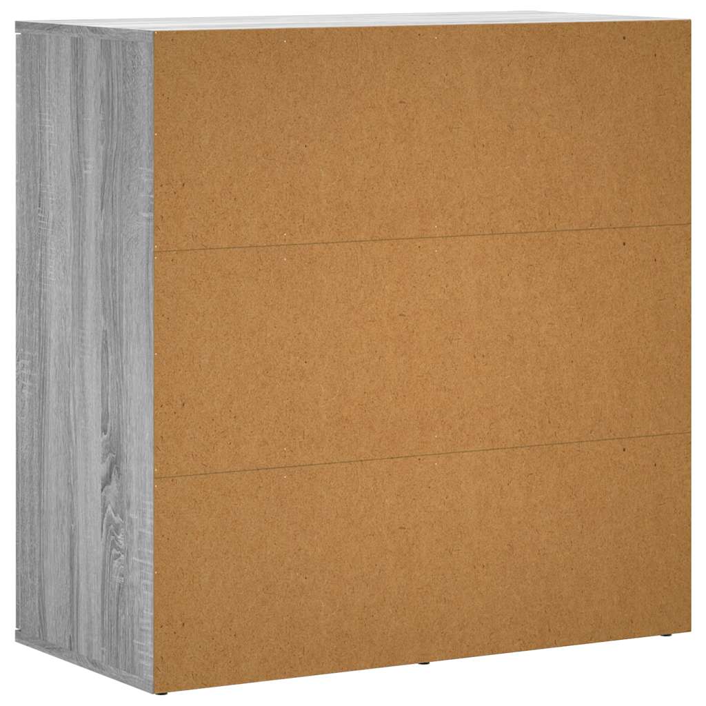 Sideboards 2 pcs Grey Sonoma 79x38x80 cm Engineered Wood