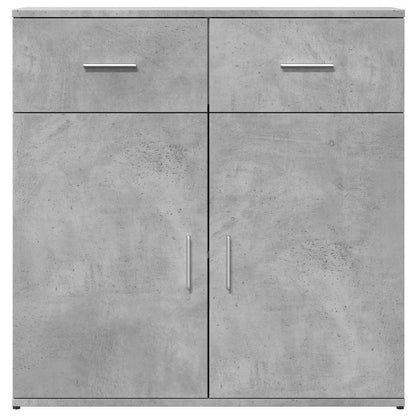 Sideboards 2 pcs Concrete Grey 79x38x80 cm Engineered Wood