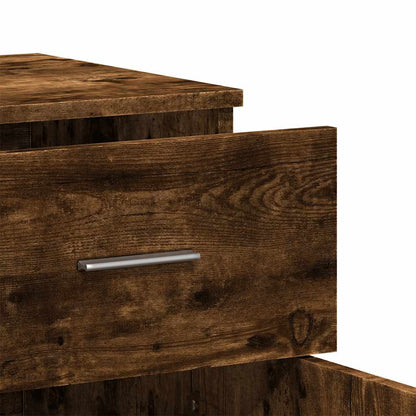 Sideboards 2 pcs Smoked Oak 79x38x80 cm Engineered Wood