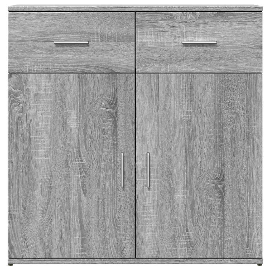 Sideboards 2 pcs Grey Sonoma 79x38x80 cm Engineered Wood