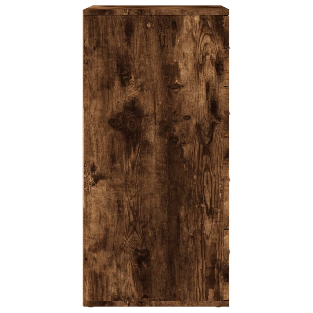 Sideboards 2 pcs Smoked Oak 60x39x80 cm Engineered Wood
