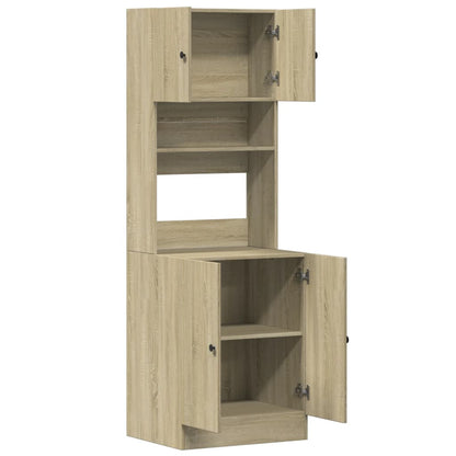 Kitchen Cabinet Sonoma Oak 60x50x180 cm Engineered Wood