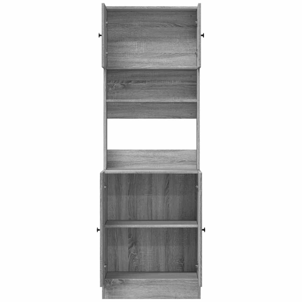 Kitchen Cabinet Grey Sonoma 60x50x180 cm Engineered Wood