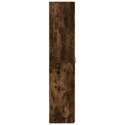 File Cabinet Smoked Oak 60x32x153 cm Engineered Wood