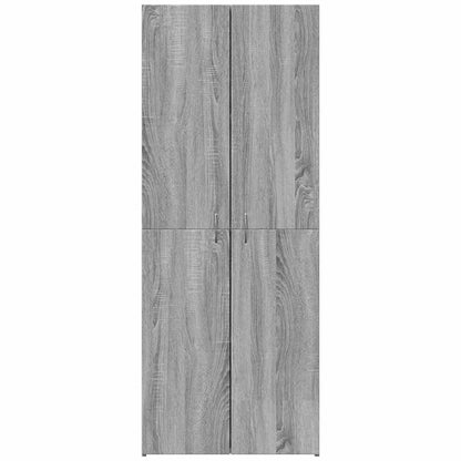 File Cabinet Grey Sonoma 60x32x153 cm Engineered Wood