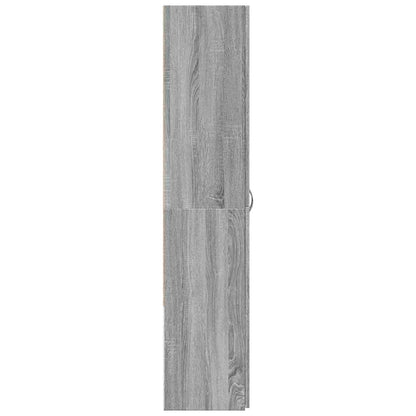 File Cabinet Grey Sonoma 60x32x153 cm Engineered Wood