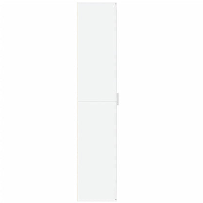 Highboard White 80x35x180 cm Engineered Wood