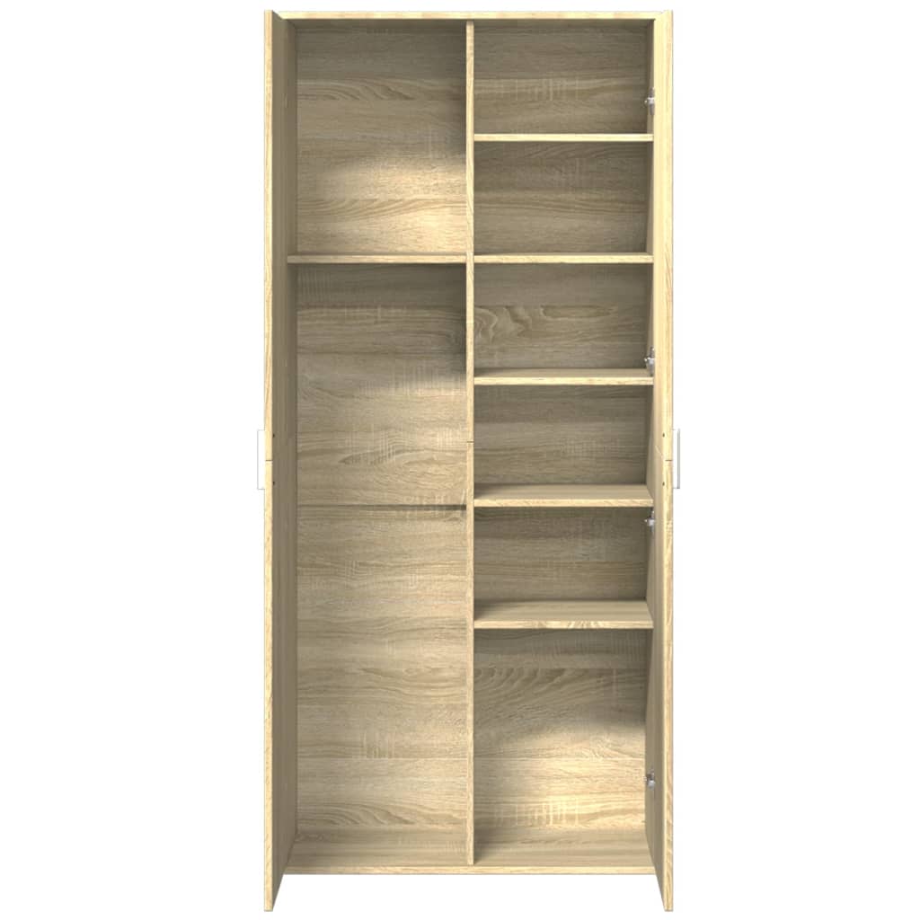 Highboard Sonoma Oak 80x35x180 cm Engineered Wood