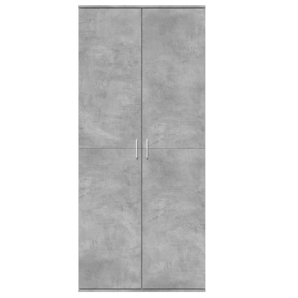 Highboard Concrete Grey 80x35x180 cm Engineered Wood