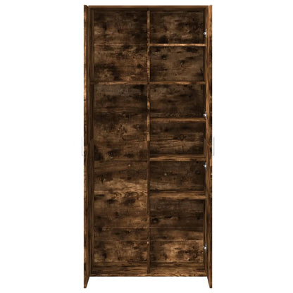 Highboard Smoked Oak 80x35x180 cm Engineered Wood