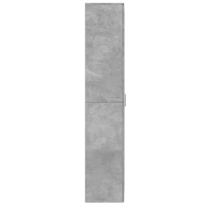 Highboard Concrete Grey 70x35x180 cm Engineered Wood