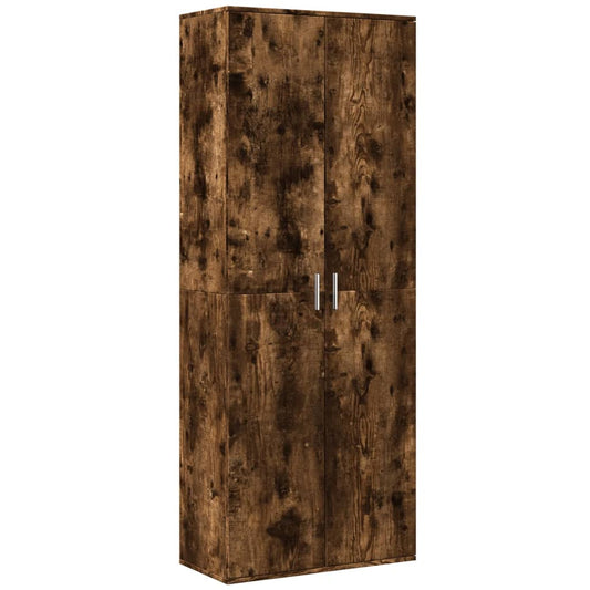 Highboard Smoked Oak 70x35x180 cm Engineered Wood