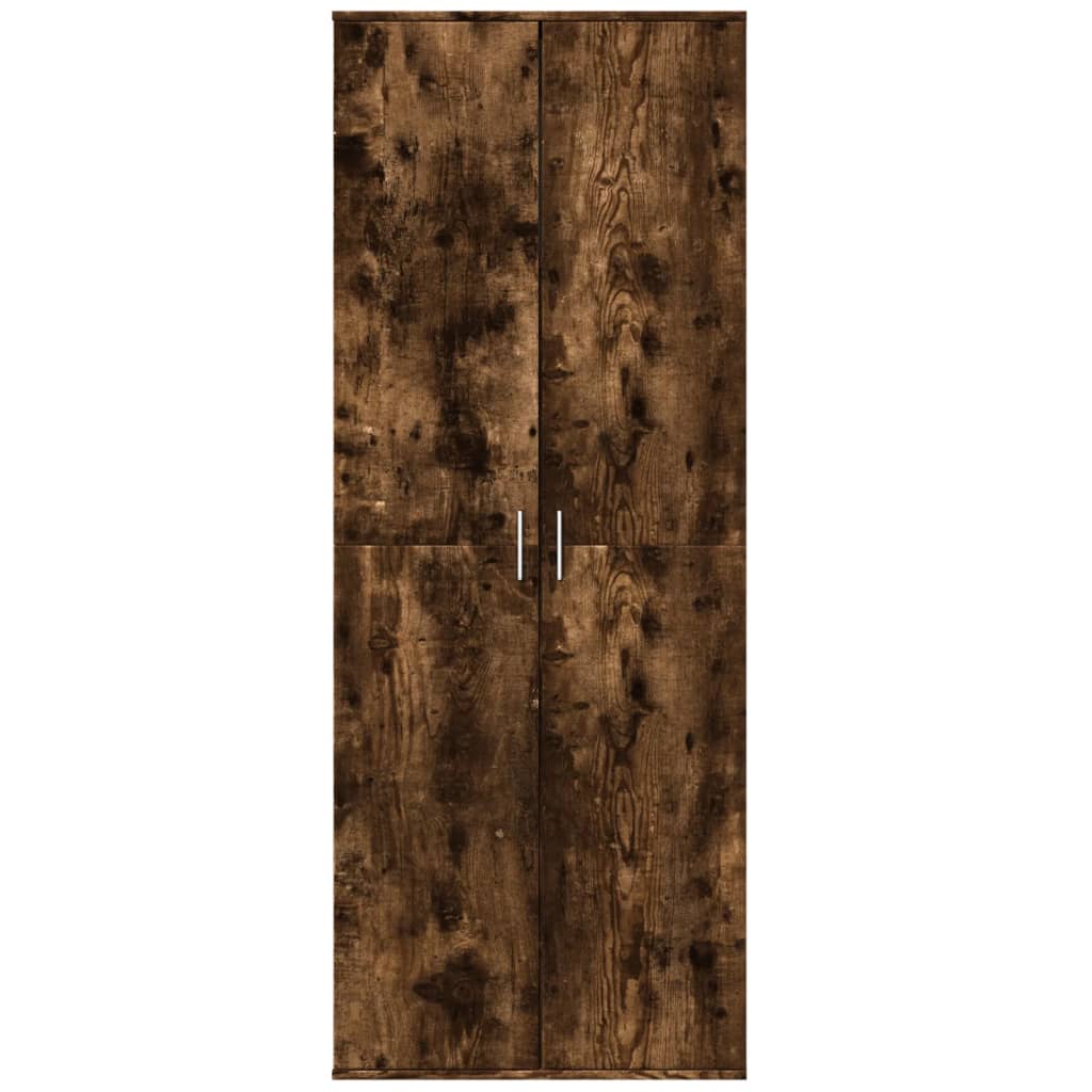 Highboard Smoked Oak 70x35x180 cm Engineered Wood