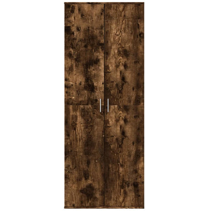 Highboard Smoked Oak 70x35x180 cm Engineered Wood