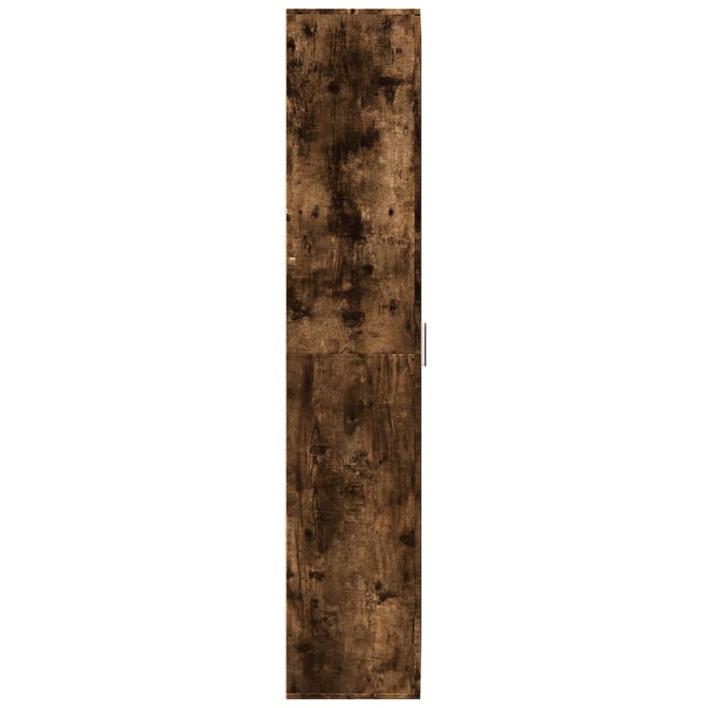 Highboard Smoked Oak 70x35x180 cm Engineered Wood