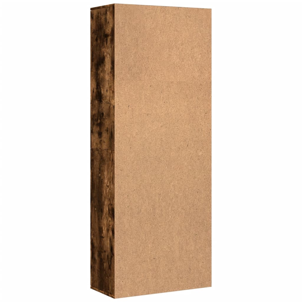Highboard Smoked Oak 70x35x180 cm Engineered Wood