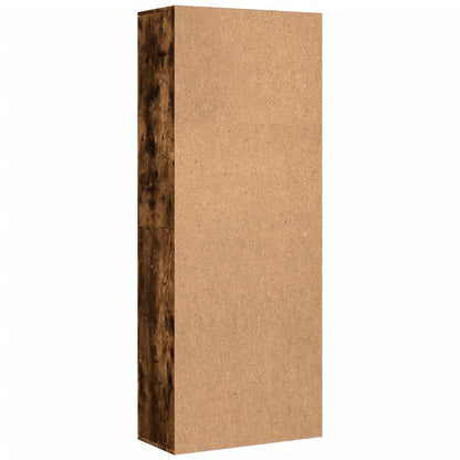 Highboard Smoked Oak 70x35x180 cm Engineered Wood