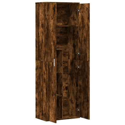 Highboard Smoked Oak 60x35x180 cm Engineered Wood