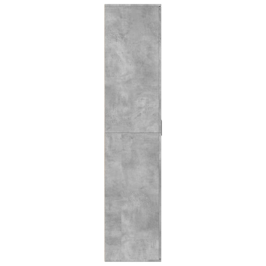 Shoe Cabinet Concrete Grey 80x39x178 cm Engineered Wood