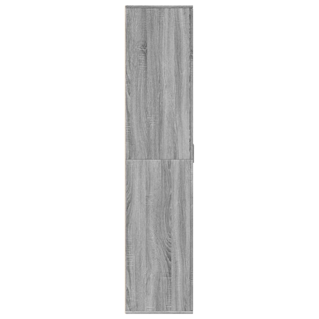 Shoe Cabinet Grey Sonoma 80x39x178 cm Engineered Wood