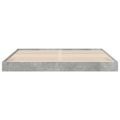 Bed Frame without Mattress Concrete Grey 180x200 cm